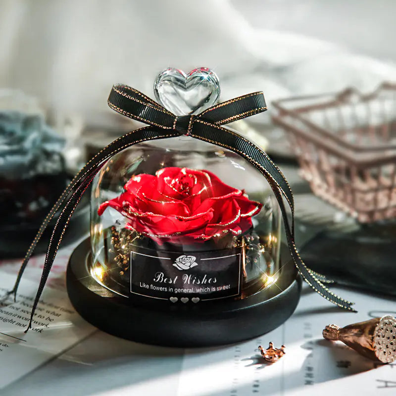 Caja de regalo de rosa eterna
