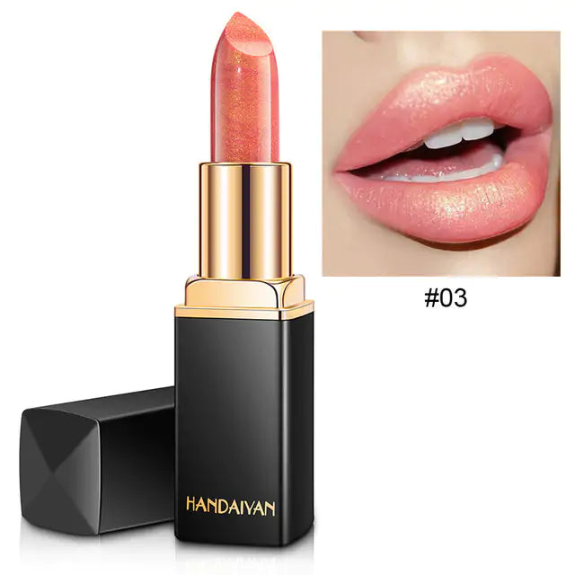 Labial brillante resistente al agua