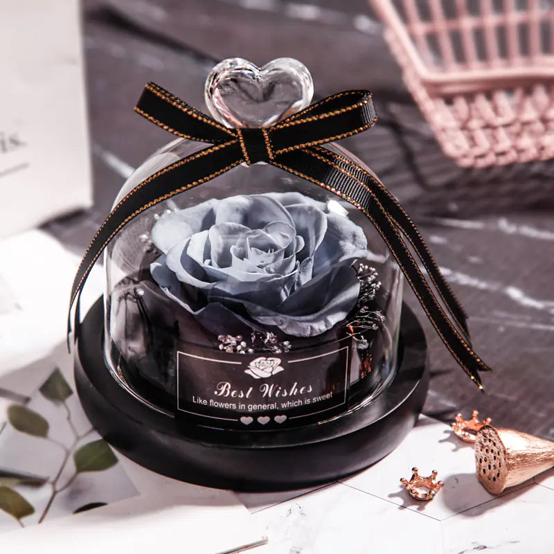 Caja de regalo de rosa eterna