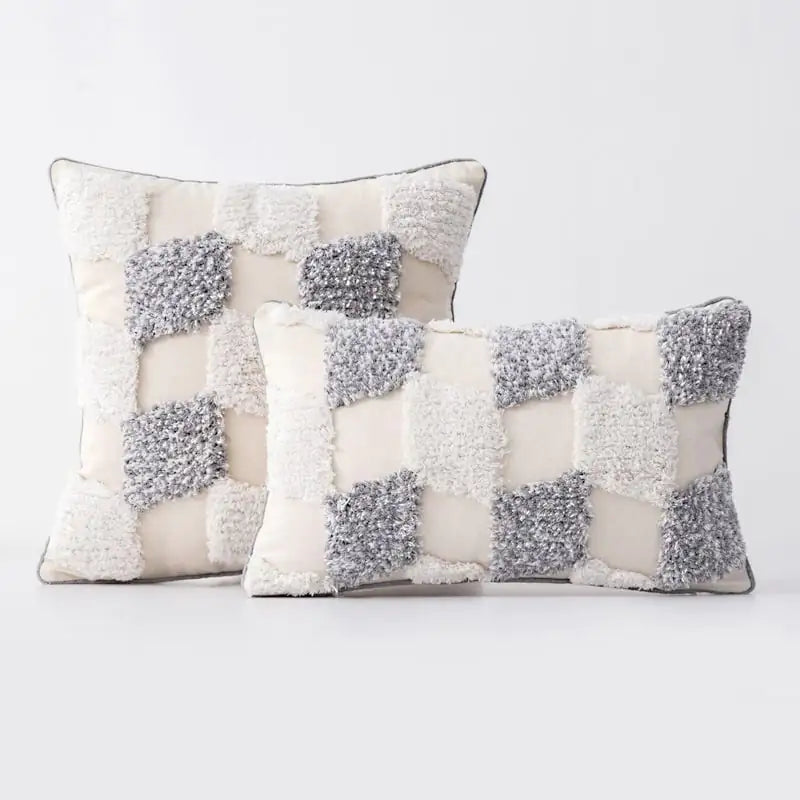 Funda de almohada con borlas de encaje