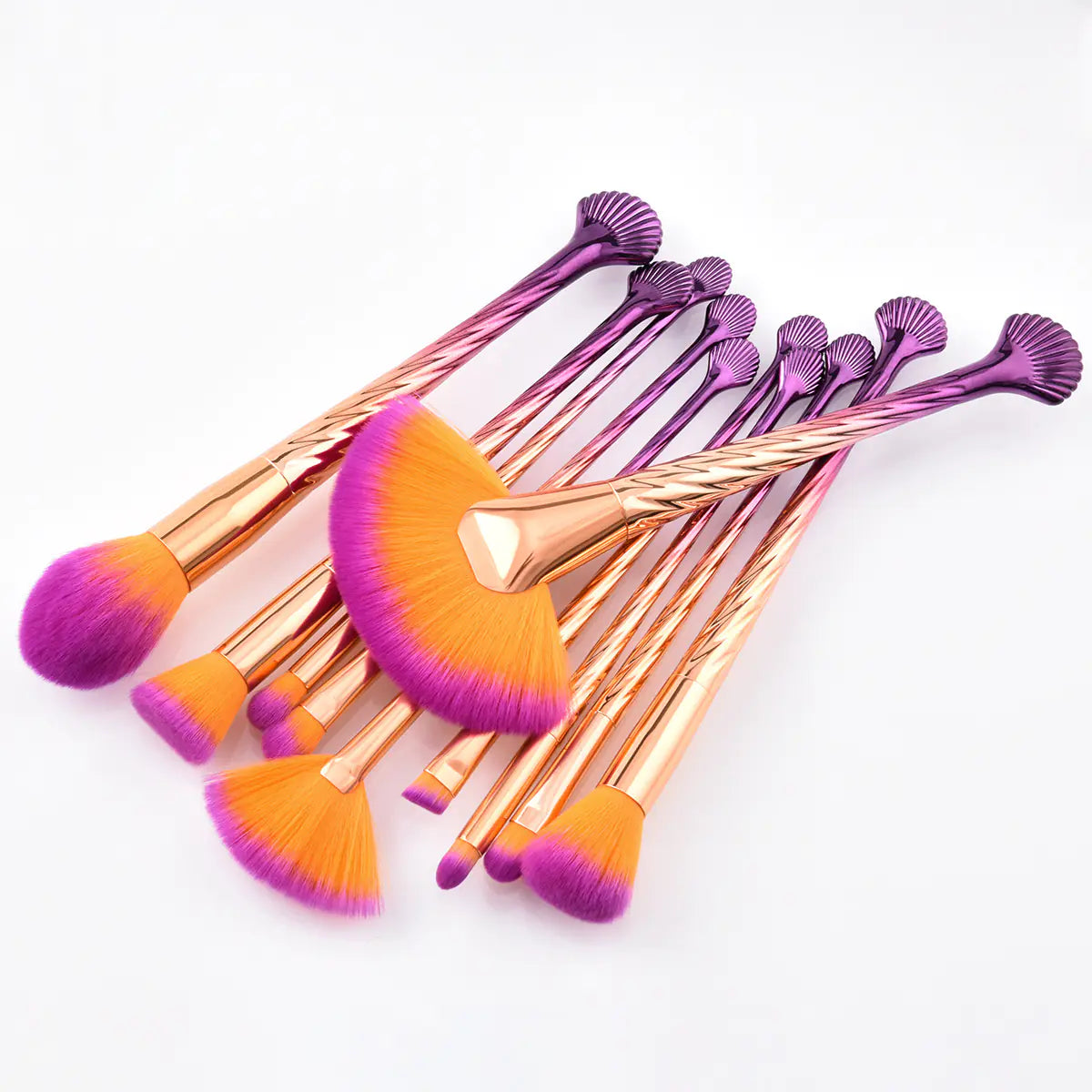 Brochas de maquillaje sirena - Erlif