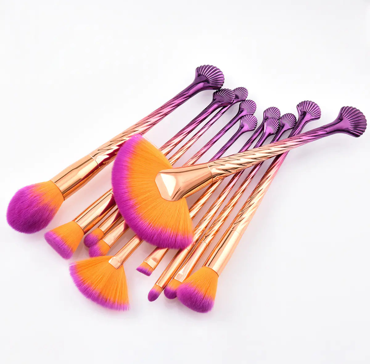 Brochas de maquillaje sirena - Erlif