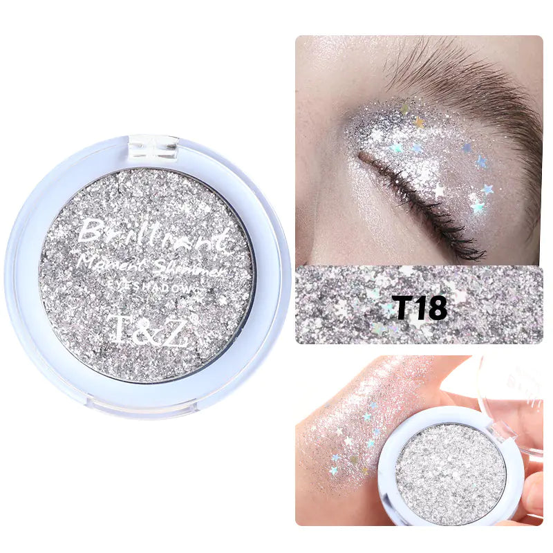 Paleta de sombras de ojos resistentes al agua