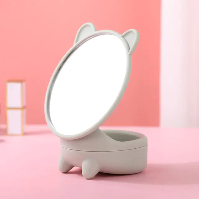 Espejo de maquillaje de escritorio