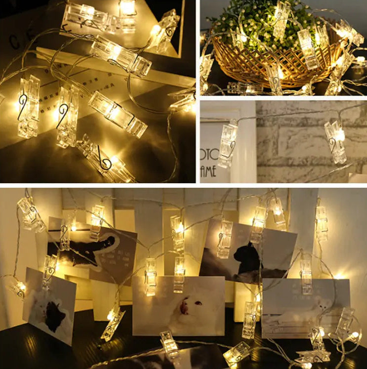 Cadena de luces LED con clip - Erlif
