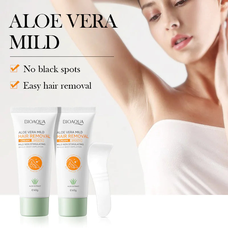 Crema depilatoria rápida con aloe vera