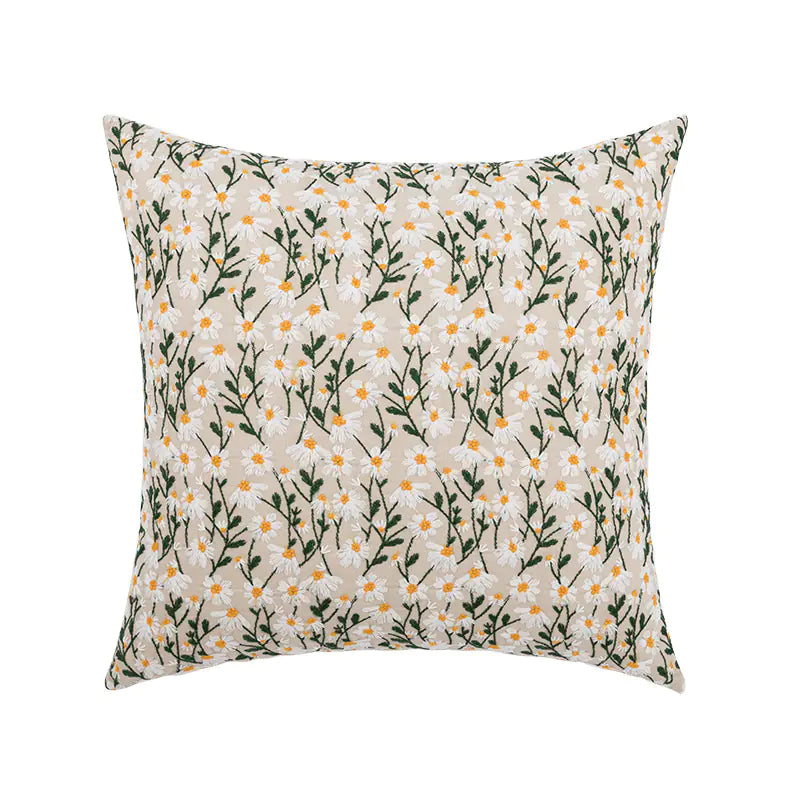 Funda de almohada bordada