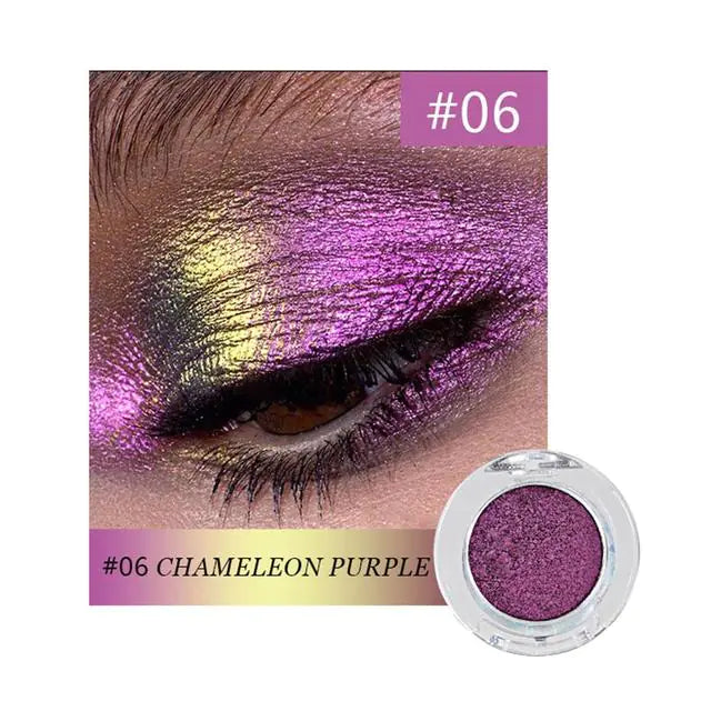 Sombras de ojos camaleón metálica con purpurina - Erlif