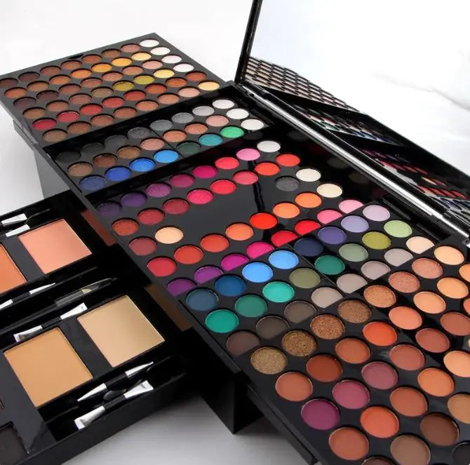 Paleta de maquillaje de 180 colores de sombras de ojos y rubores