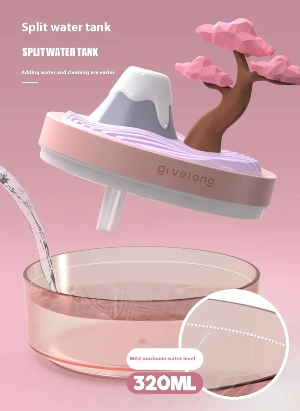 Humidificador de escritorio USB - Erlif