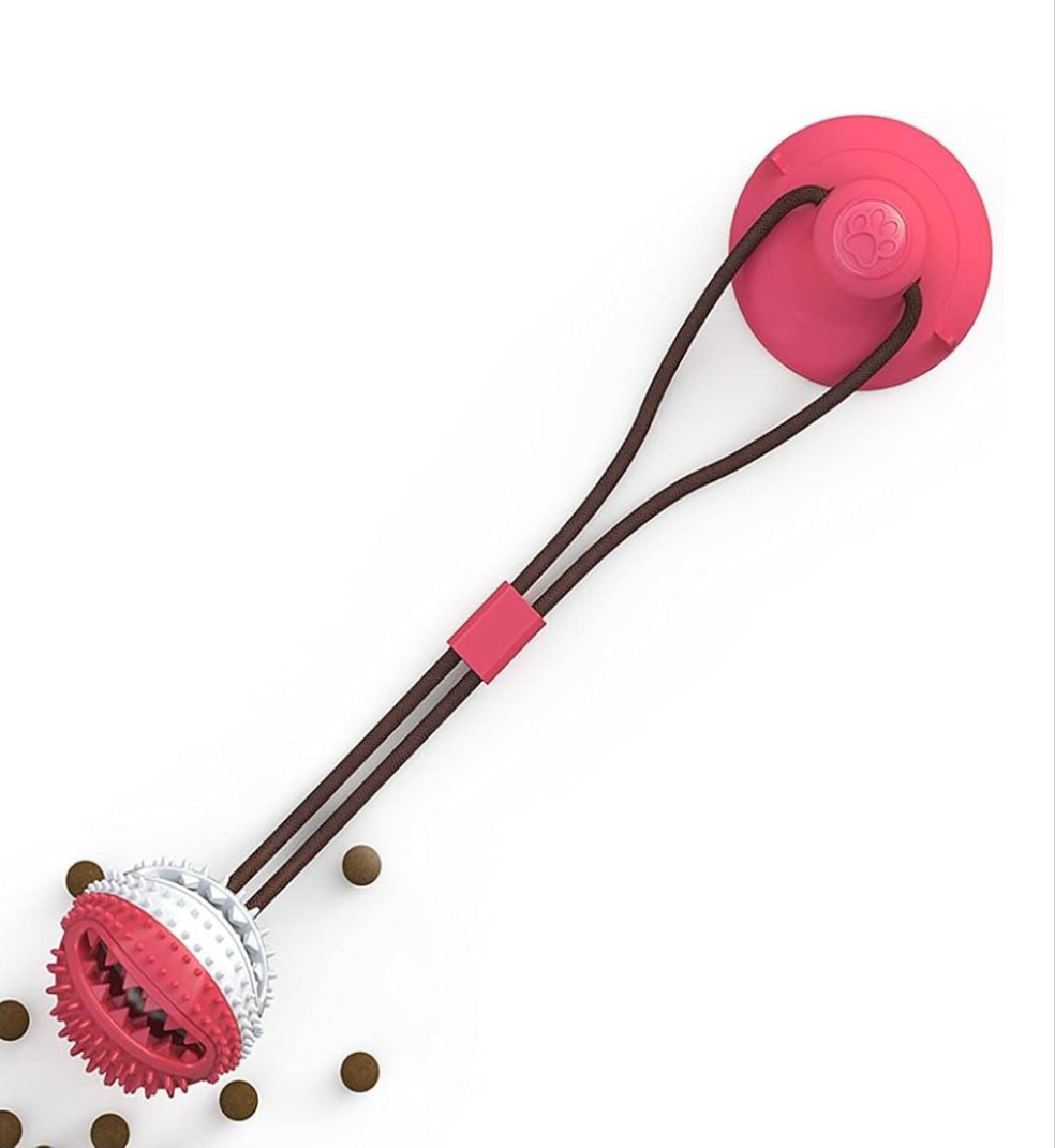 Pelota de silicona interactiva con ventosa