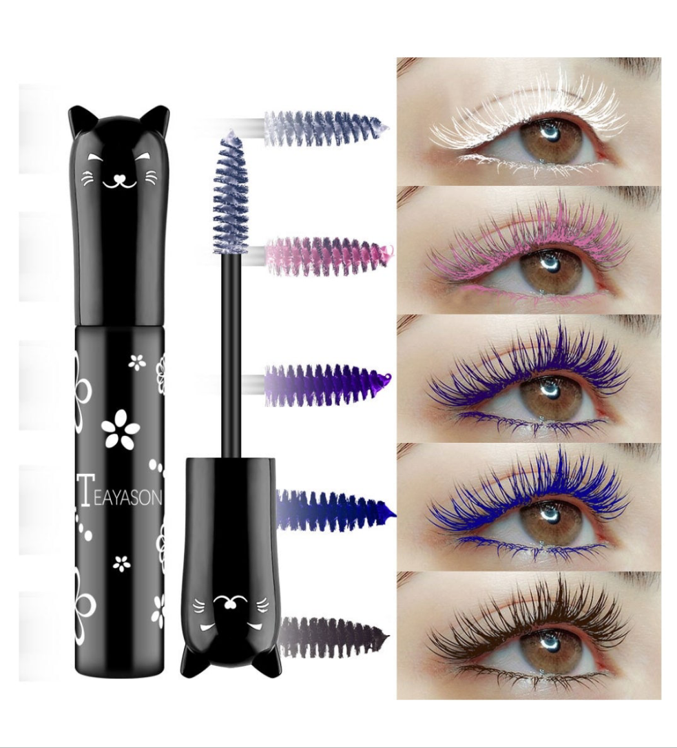 Mascara de pestañas de colores