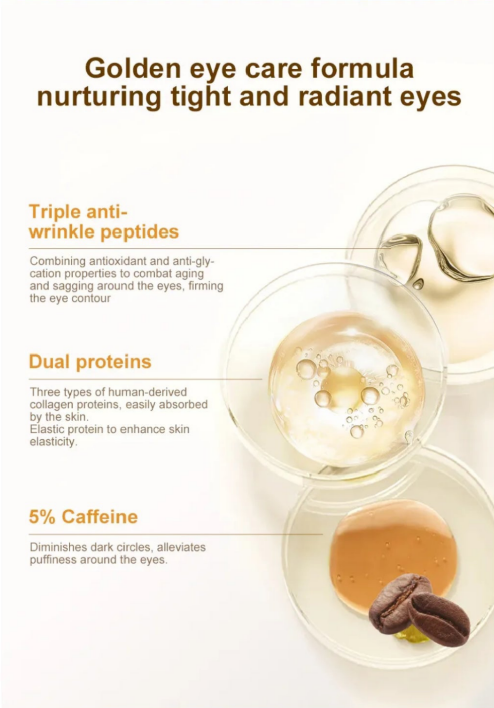 Contorno de ojos antiarrugas con cafeína