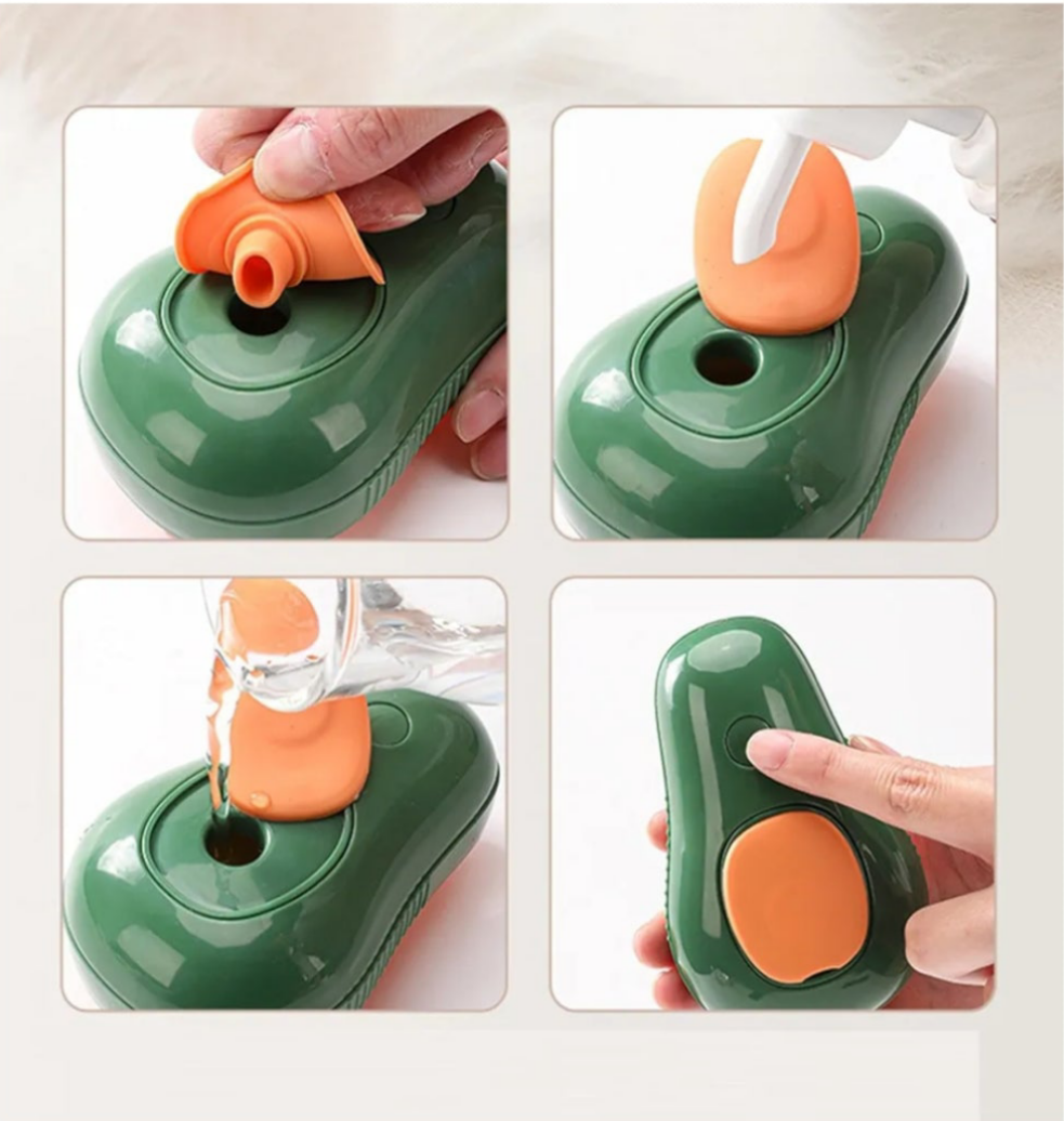 Cepillo de vapor para gatos 3 en 1