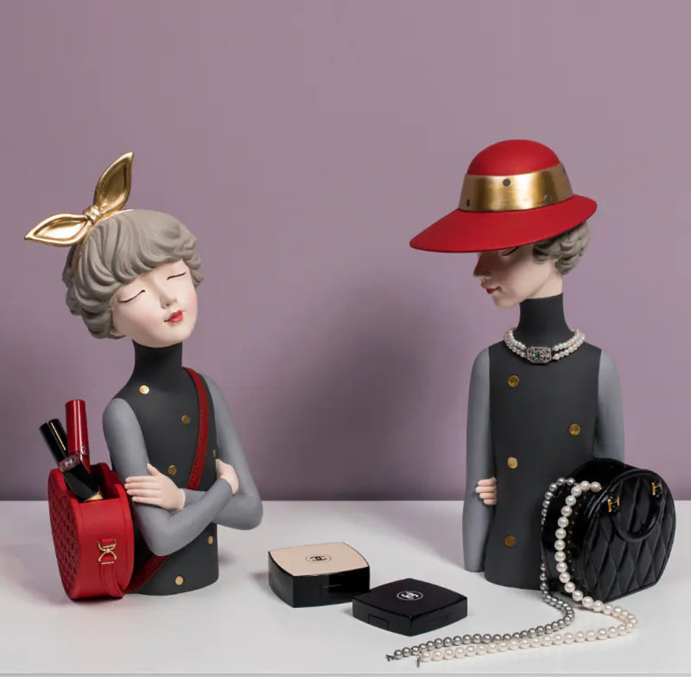 Figura decorativa y almacenamiento