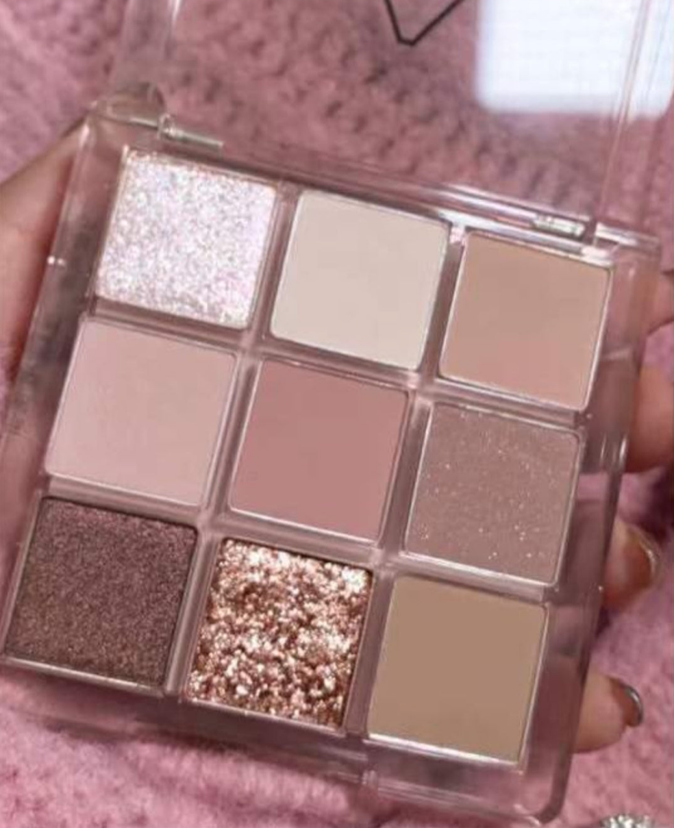 Mini paleta de sombras de ojos brillantes
