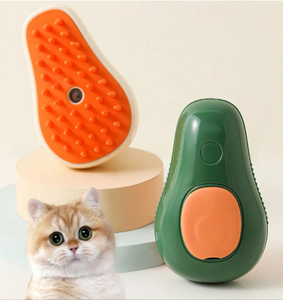 Cepillo de vapor para gatos 3 en 1