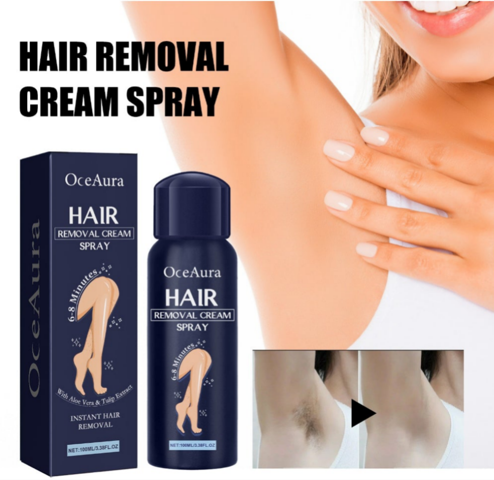 Spray depilatorio para una piel suave