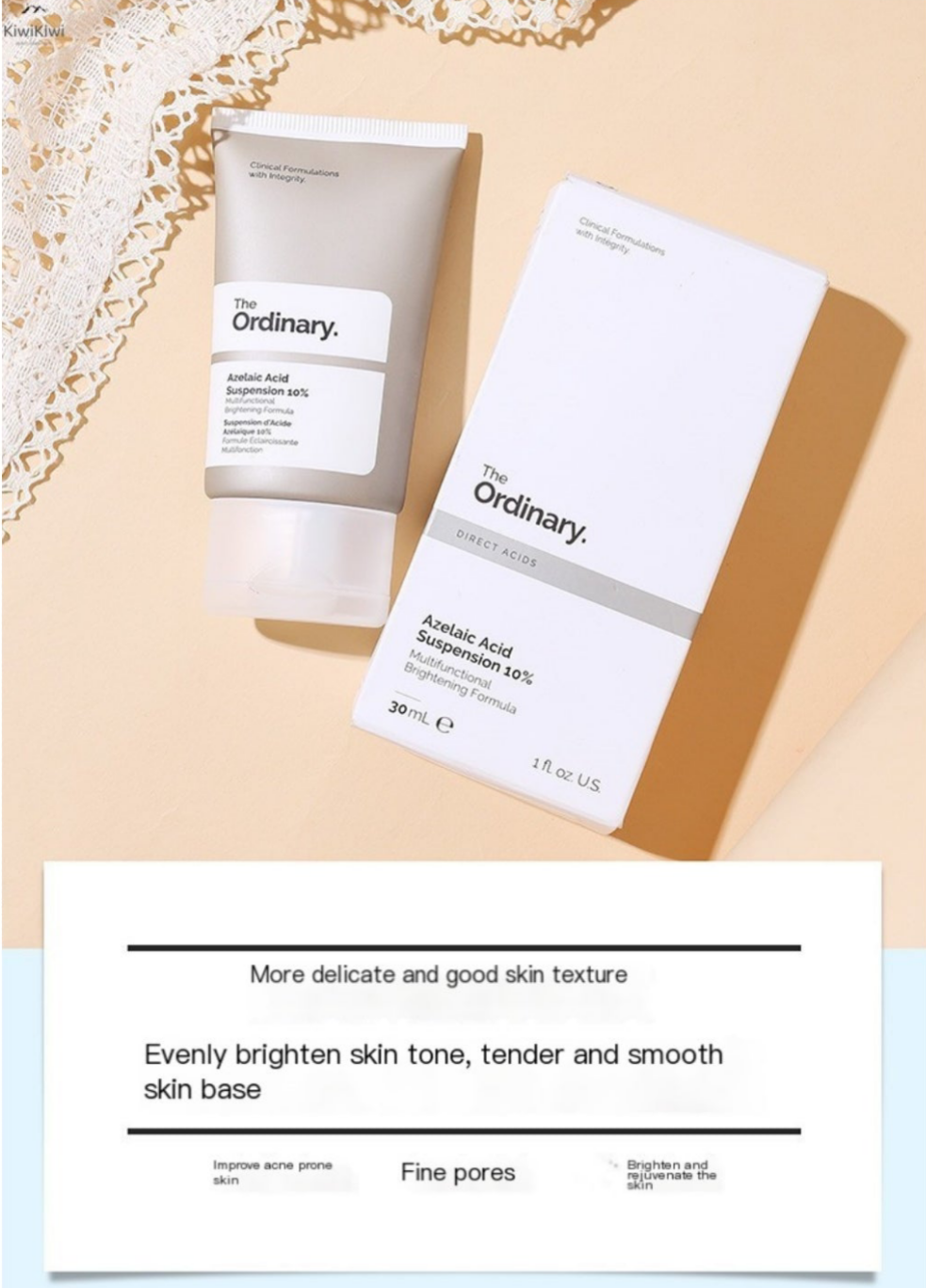 Crema de ácido azelaico 10 % de ordinary