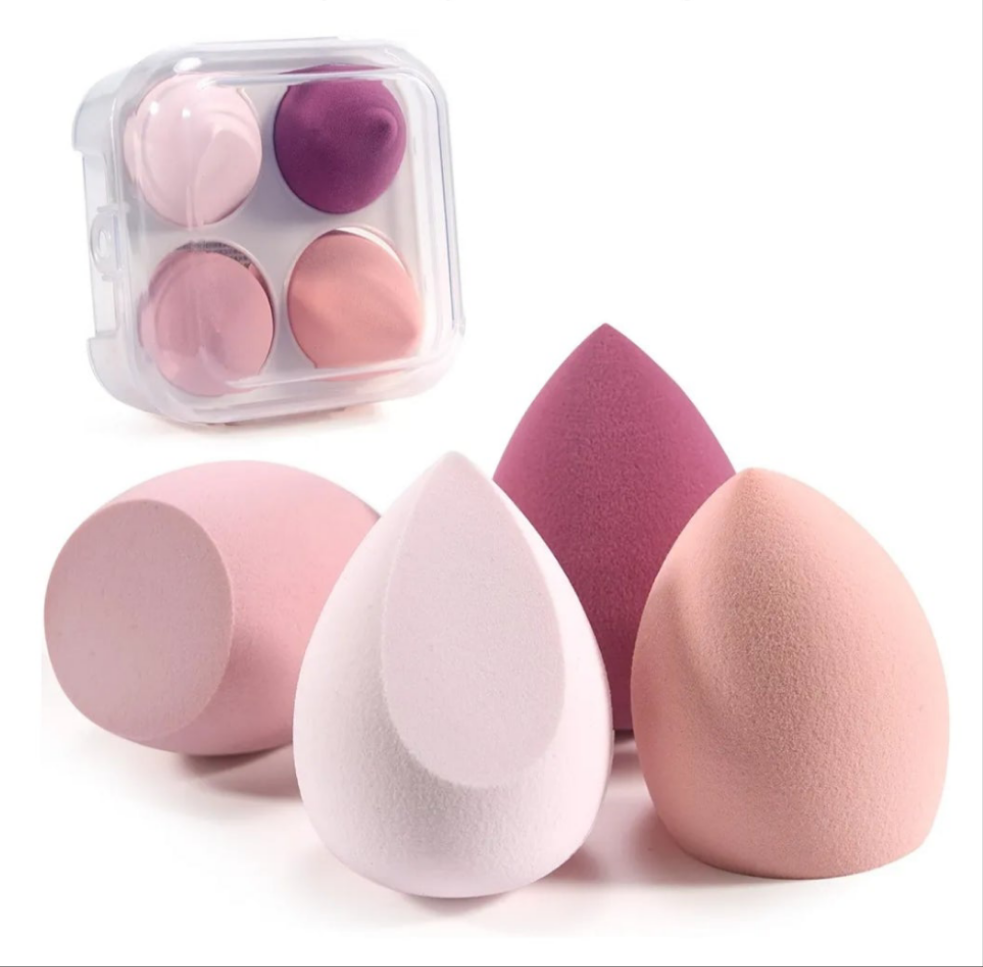 Caja de 4 esponjas de maquillaje