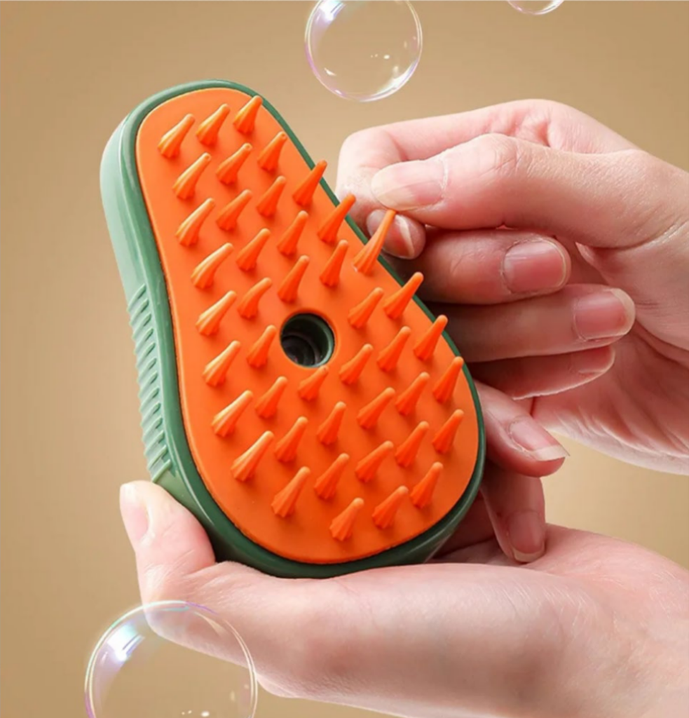 Cepillo de vapor para gatos 3 en 1
