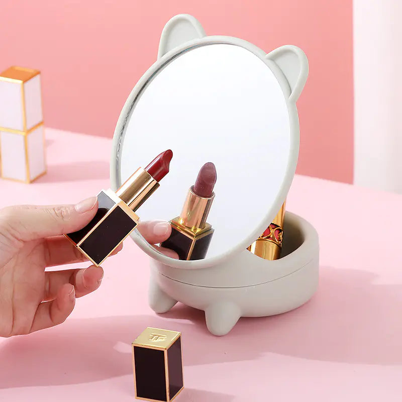 Espejo de maquillaje de escritorio