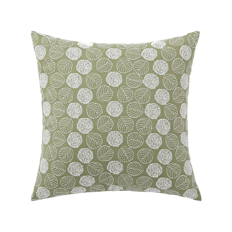 Funda de almohada bordada