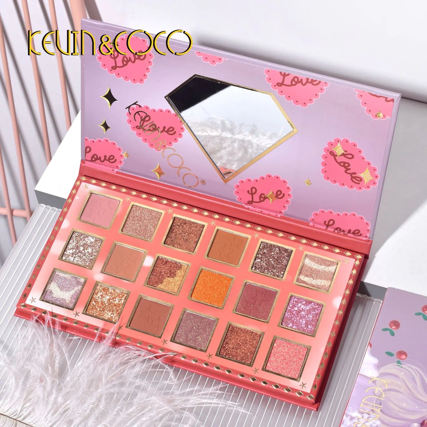Paleta de sombras de ojos de 18 colores - Erlif