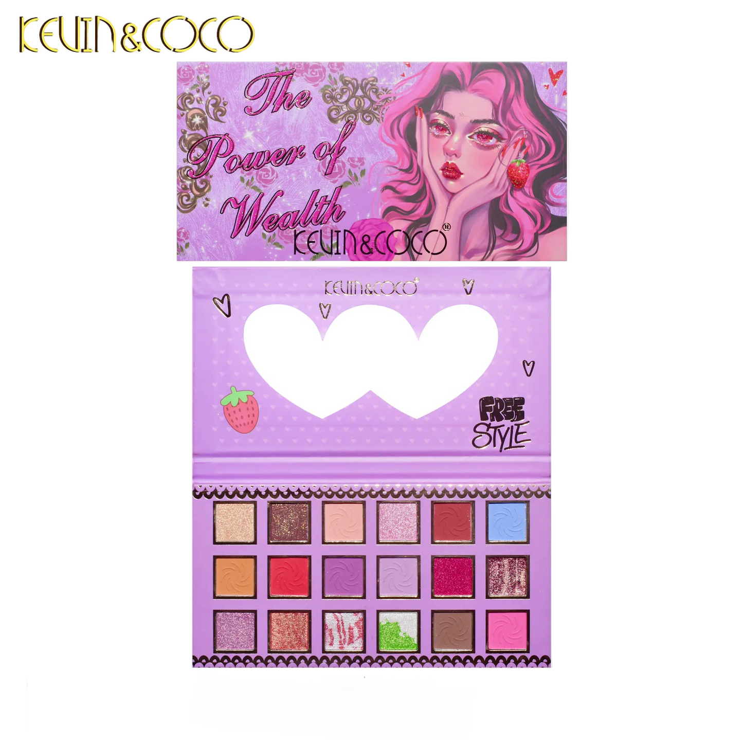 Paleta de sombras de ojos de 18 colores - Erlif