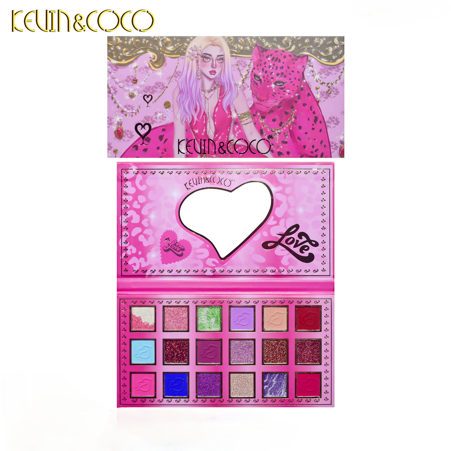 Paleta de sombras de ojos de 18 colores - Erlif