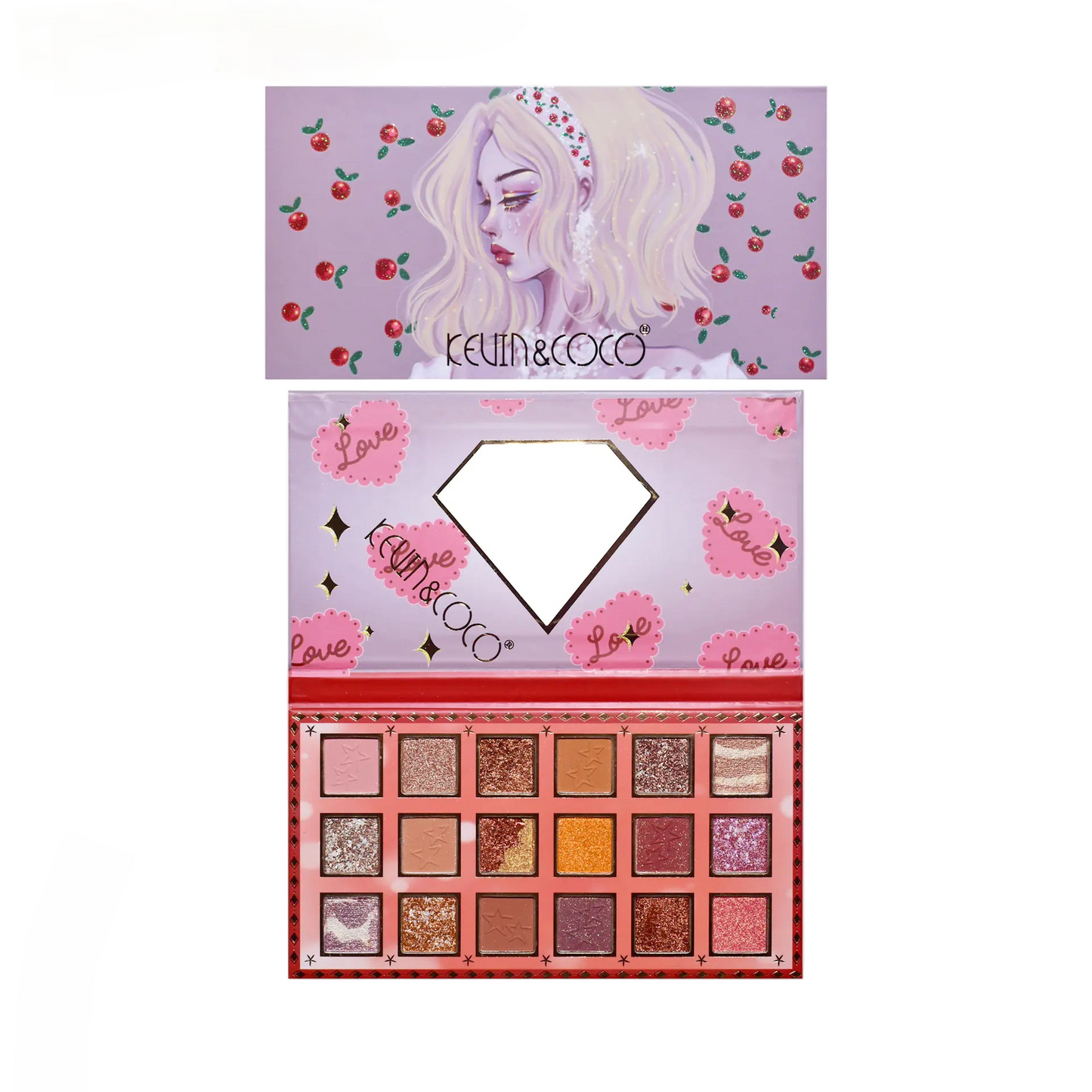 Paleta de sombras de ojos de 18 colores - Erlif