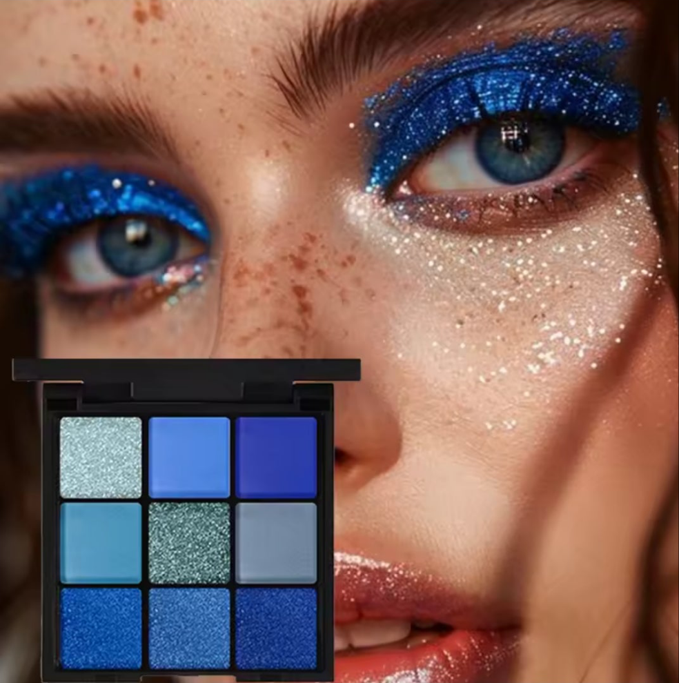 Paleta de sombras de ojos de 9 tonos - Erlif