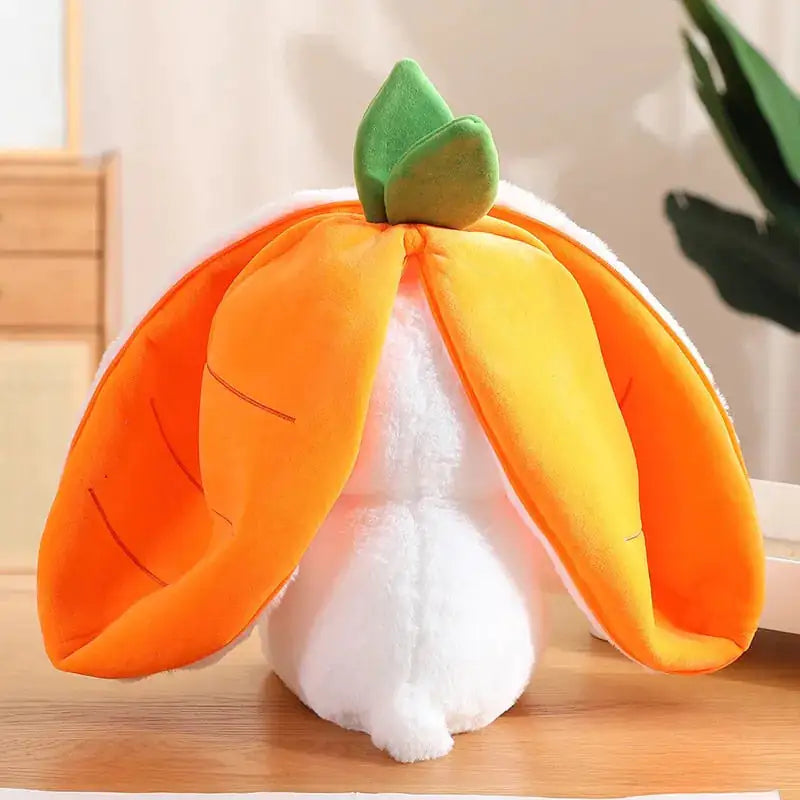 Peluche de conejo de zanahoria y fresa