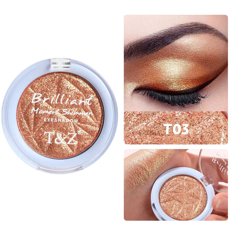 Paleta de sombras de ojos resistentes al agua