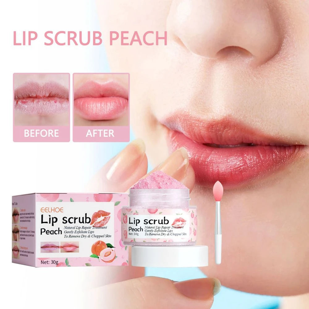 Exfoliante labial de melocotón