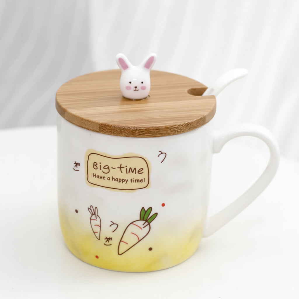 Taza de cerámica con diseño de gato - Erlif