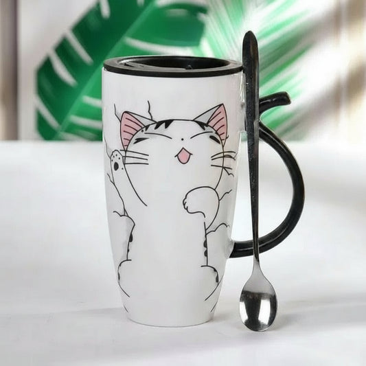 Taza de cerámica de gato - Erlif
