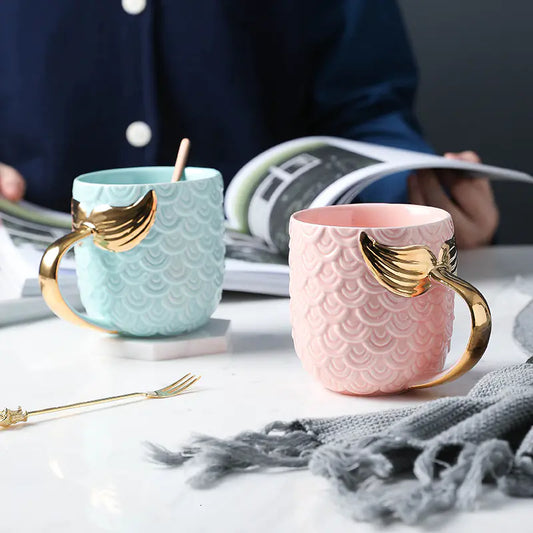 Taza de sirena de cerámica - Erlif