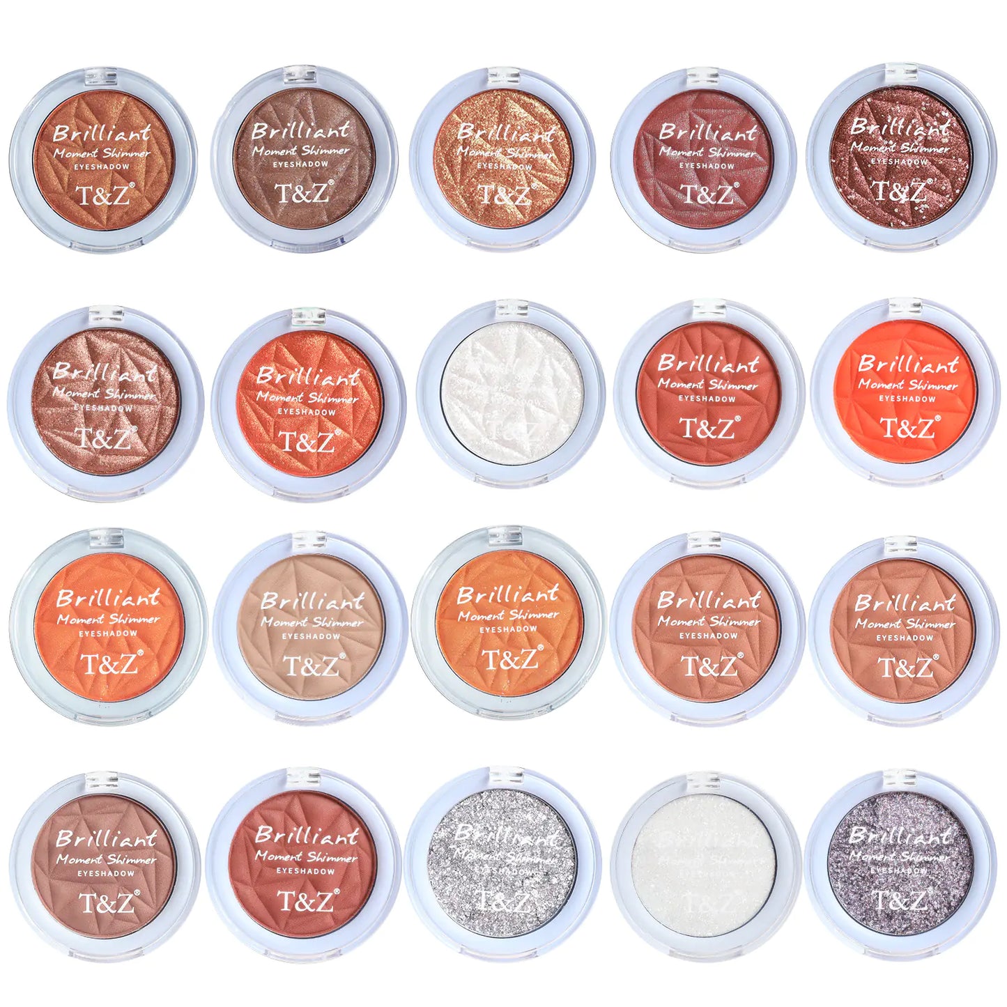 Paleta de sombras de ojos resistentes al agua