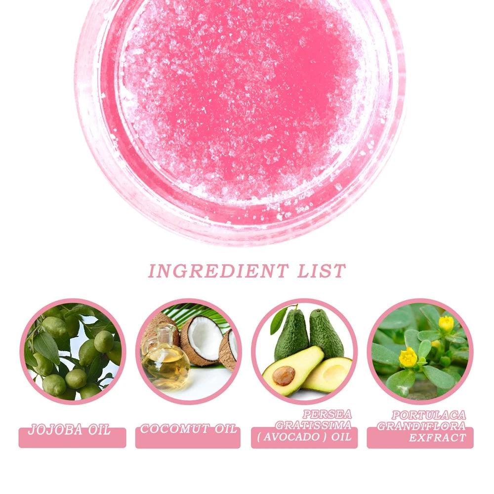 Exfoliante labial de melocotón