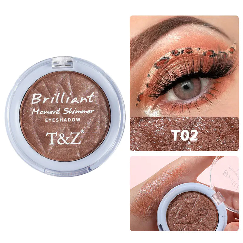 Paleta de sombras de ojos resistentes al agua