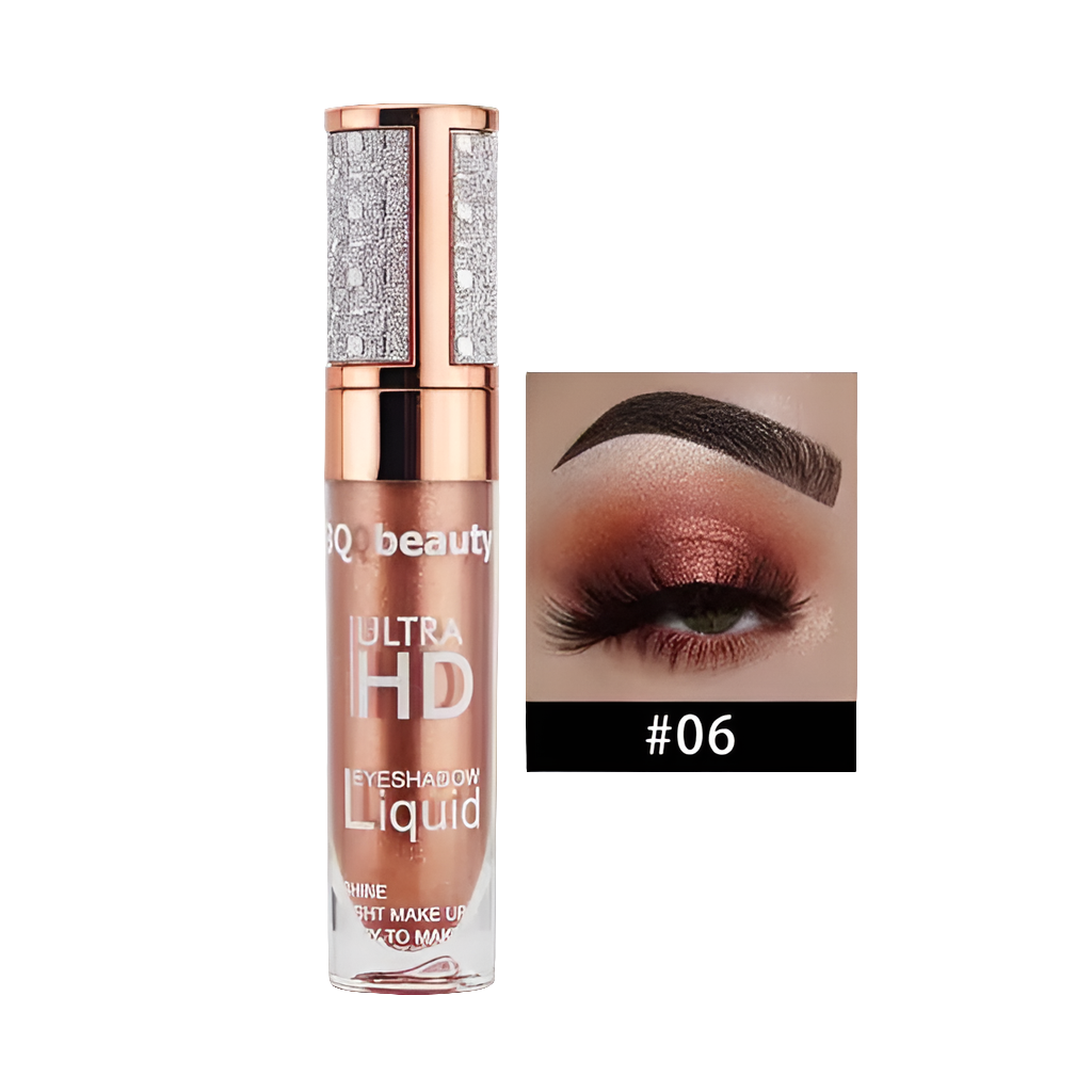 Sombra de ojos líquida con brillo perlado