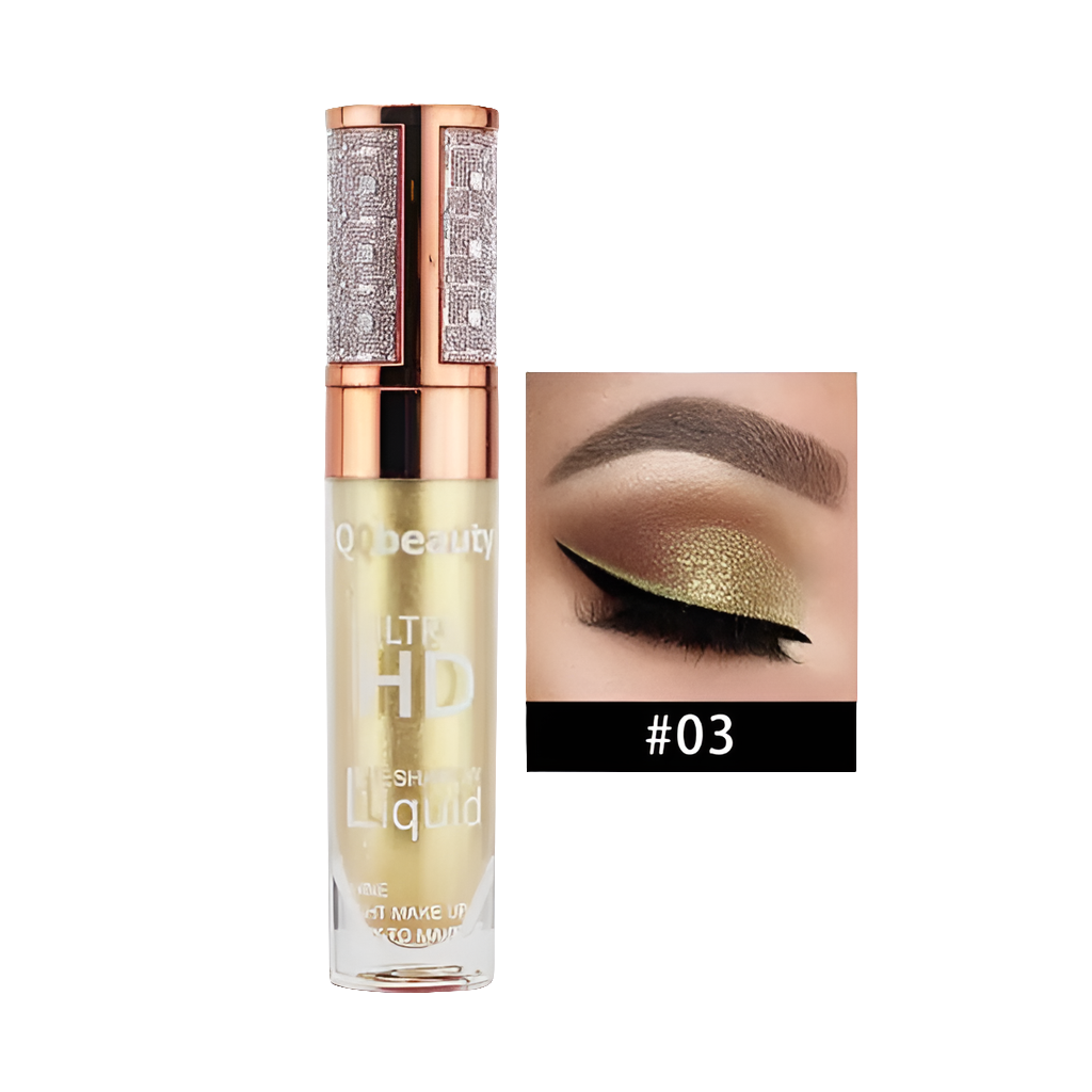 Sombra de ojos líquida con brillo perlado