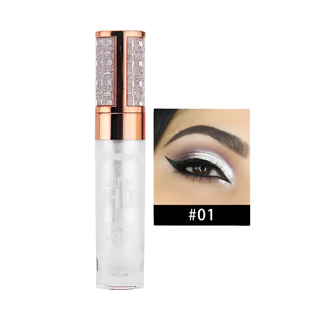 Sombra de ojos líquida con brillo perlado