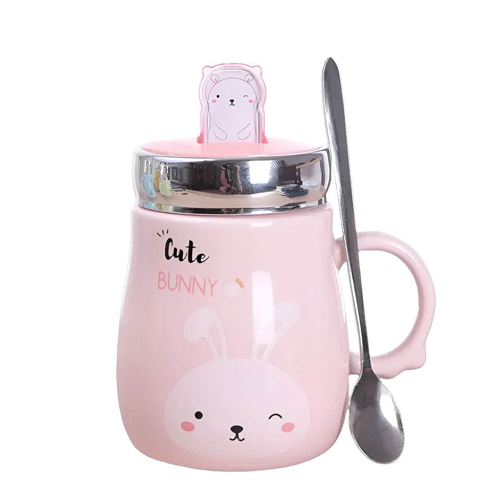 Taza de cerámica con tapa