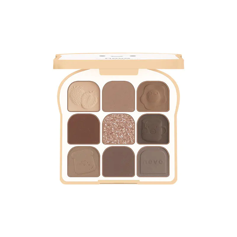 Paleta de 9 colores en forma de tostada - Erlif