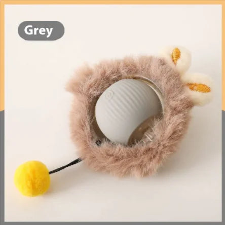 Pelota con forro de peluche para gatos