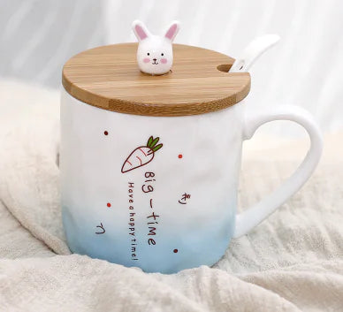 Taza de cerámica con diseño de gato