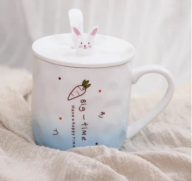 Taza de cerámica con diseño de gato