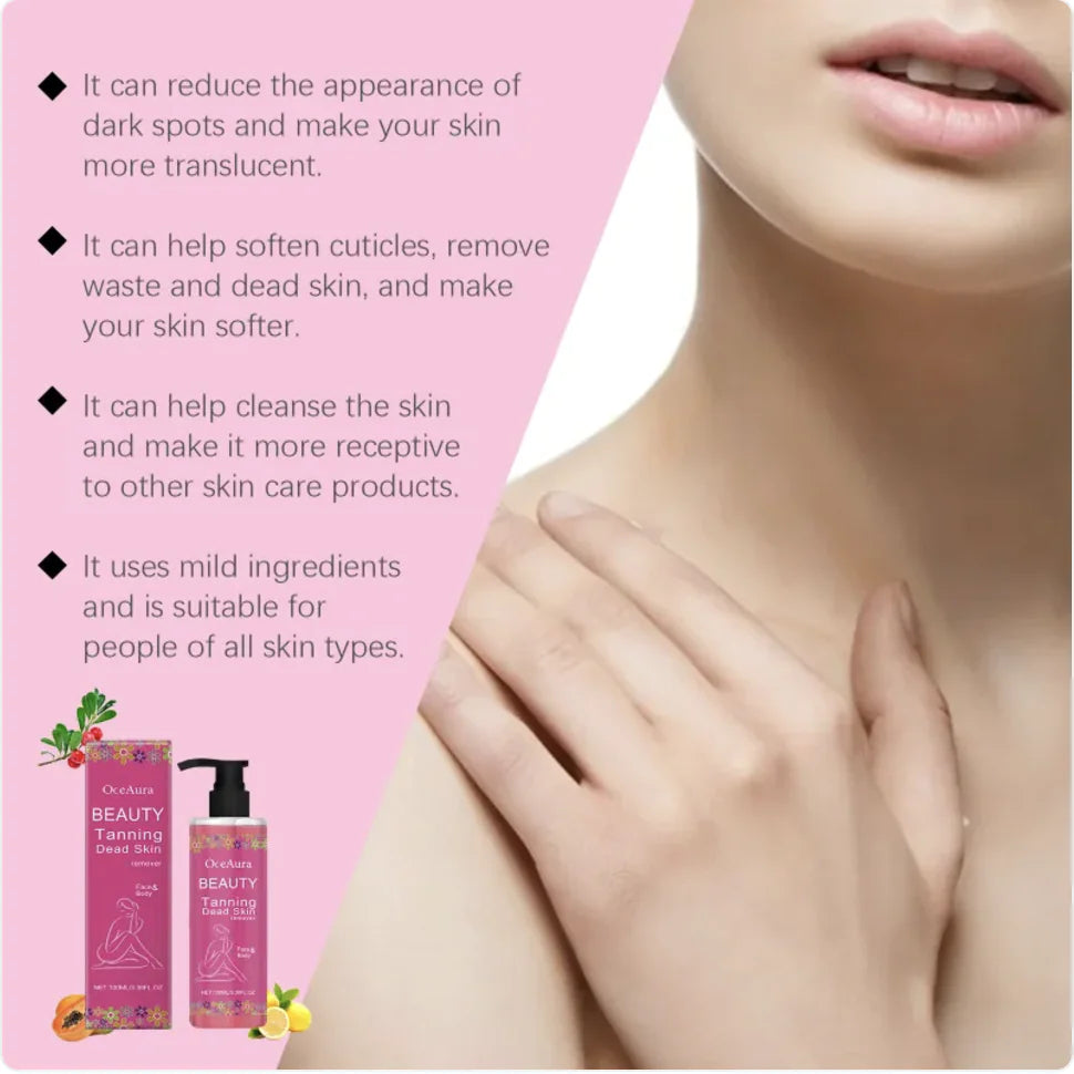 Gel corporal exfoliante de limón y papaya